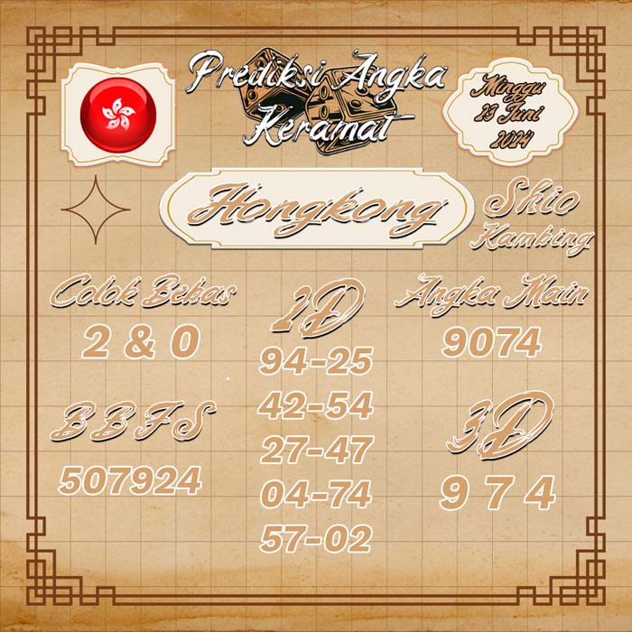 PREDIKSI HONGKONG ANGKA KERAMAT
