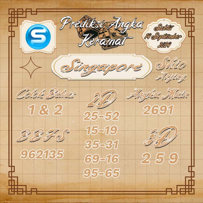 PREDIKSI SINGAPORE ANGKA KERAMAT