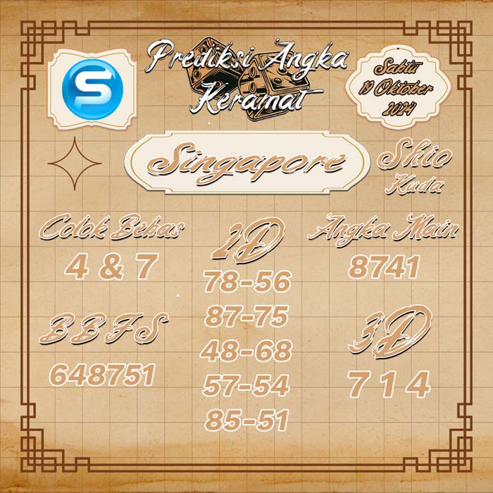PREDIKSI SINGAPORE ANGKA KERAMAT